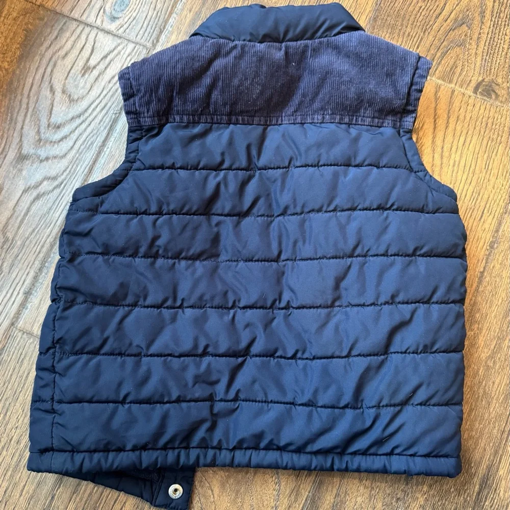 Navy Blue Kids Puffer Vest - Picture 4 of 4